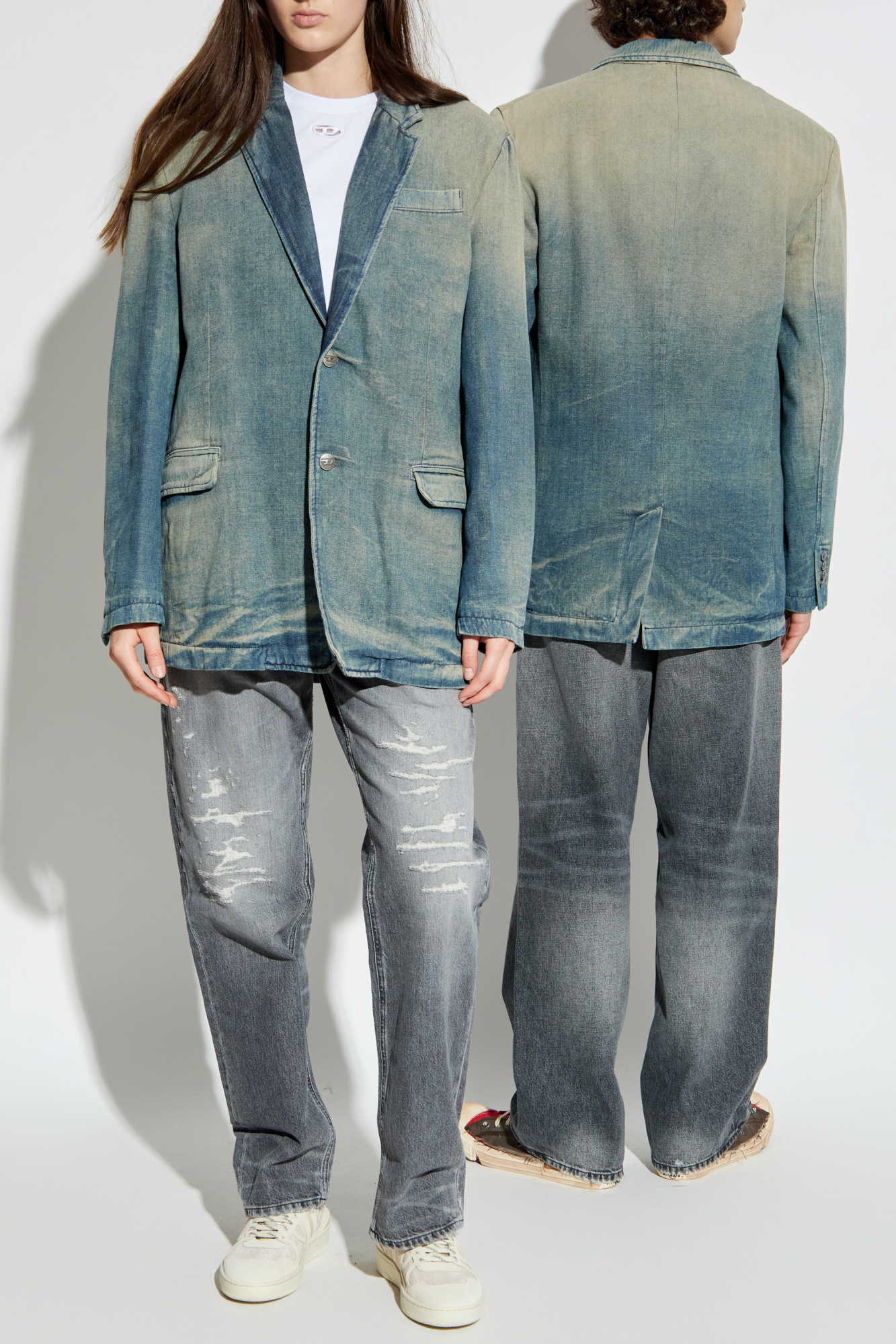 DIESEL D-Reger-D ダークブルー テーラードジャケット　デニム Diesel Denim blazer 